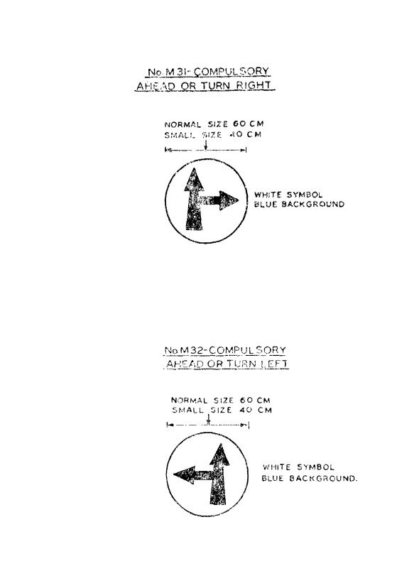 First Schedule, mandatory signs: printed page 136 of the Act