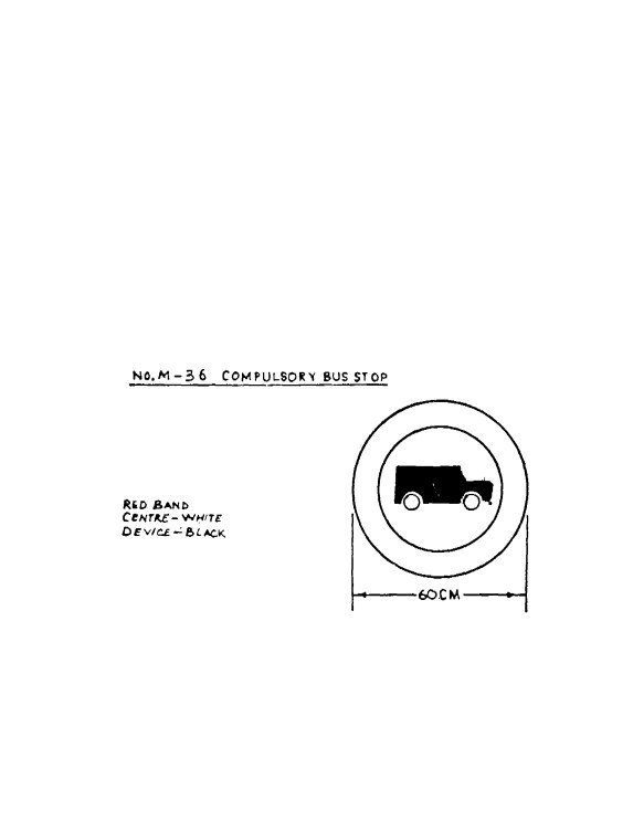 First Schedule, mandatory signs: printed page 138 of the Act