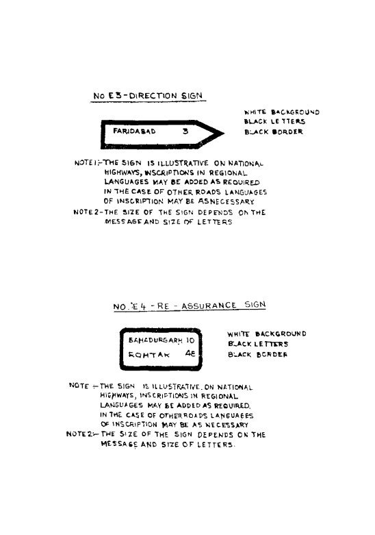 First Schedule, mandatory signs: printed page 162 of the Act