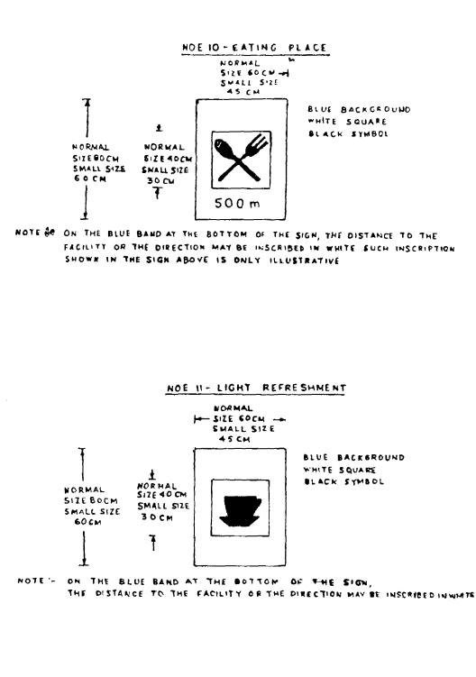 First Schedule, mandatory signs: printed page 166 of the Act