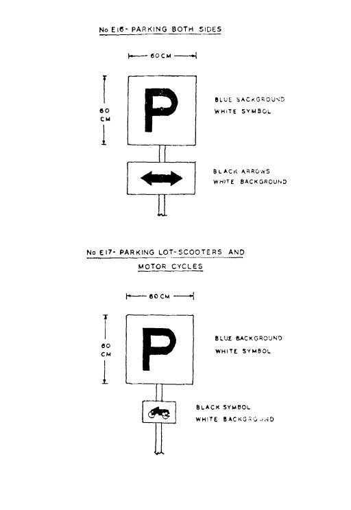 First Schedule, mandatory signs: printed page 169 of the Act